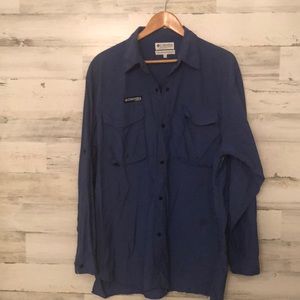 Columbia nylon Long sleeve mens shirt XL